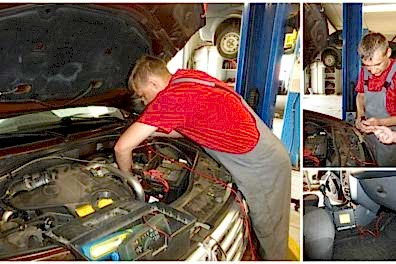 Измерение компрессии - ДВС опель