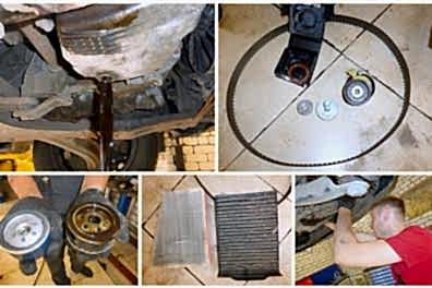 Замена старой цепи ГРМ Opel