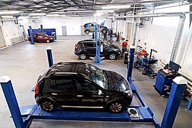 ремонтная зона в сервисе на переходникова