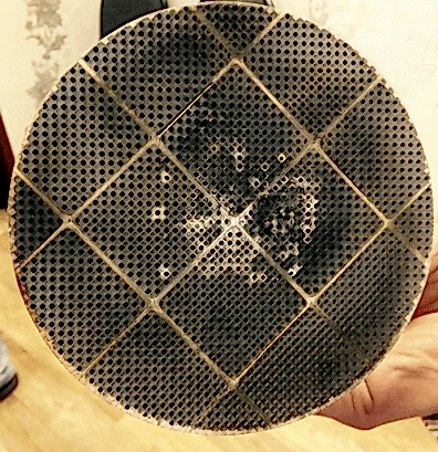 Сажевый фильтр - оплавленный