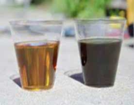 Машинное масло, до и после