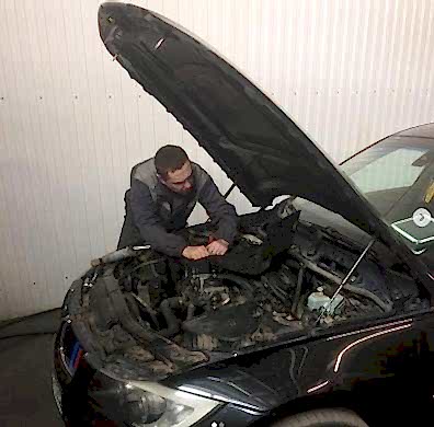 Замена переднего суппорта в санрено