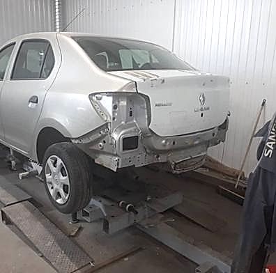 Локальная покраска бампера в санрено