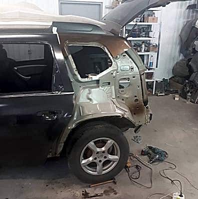 Замена крышки багажника в санрено