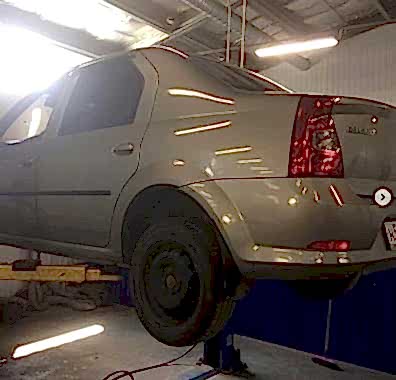 Замена заднего крыла авто в санрено