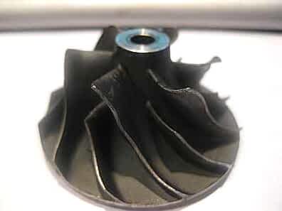 Деформация колеса компрессора при попадании мусора