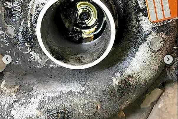 неисправная турбина на автомобиле клиента