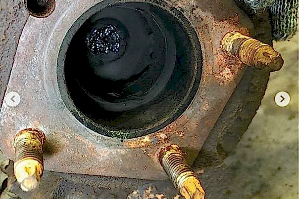 видны следы нагара