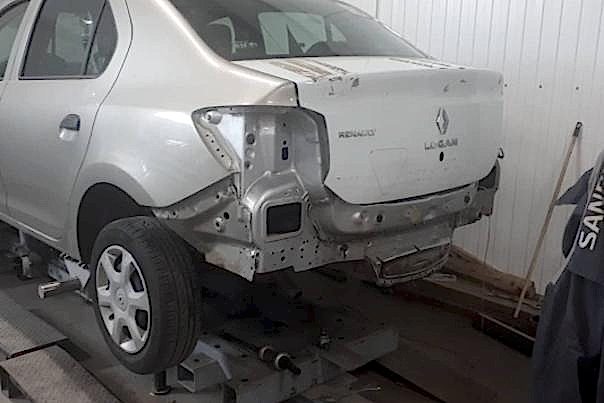 замена заднего бампера