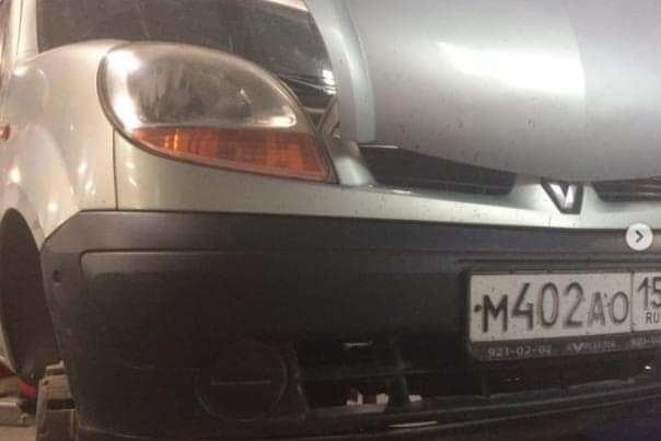 установка нового переднего крыла