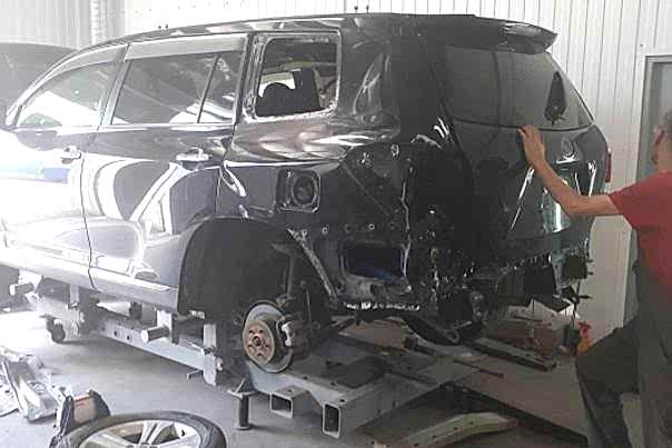 снятие старого крыла на внедорожнике